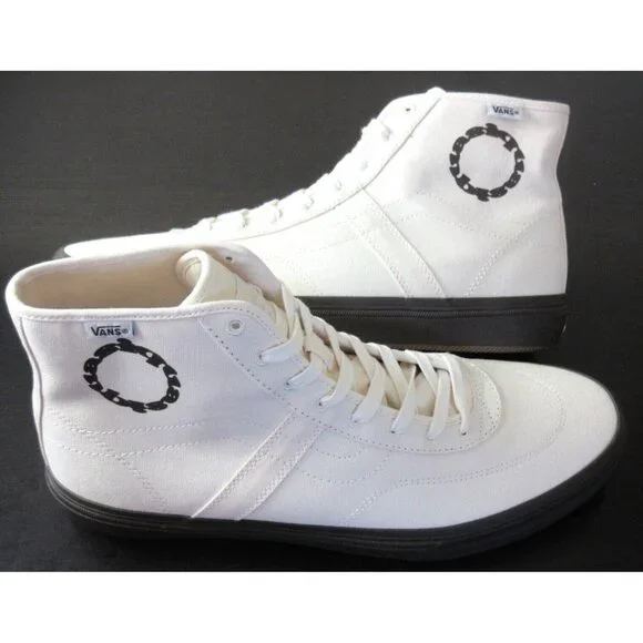 Vans x Quasi Men's Gilbert Crocket Hi Decon White Canvas shoes Sizes NIB - Picture 4 of 8